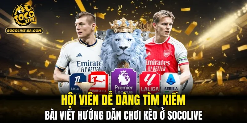 Hội viên dễ dàng tìm kiếm bài viết hướng dẫn chơi kèo ở SOCOLIVE
